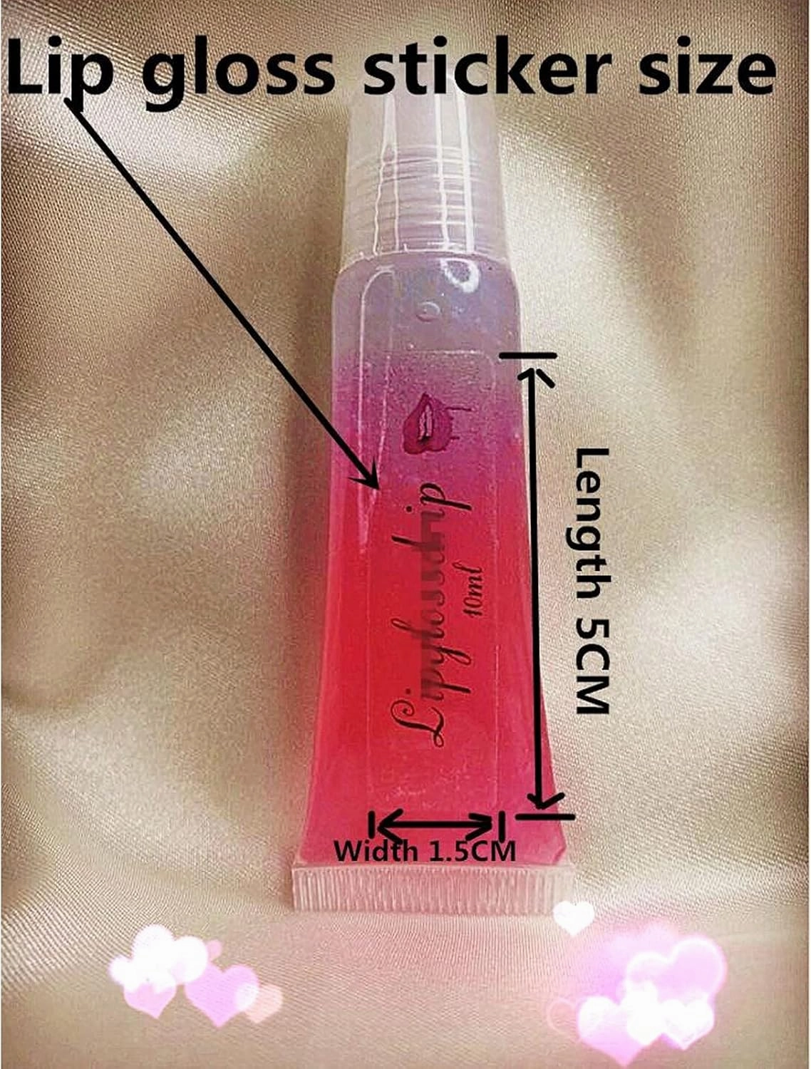 100 Pieces Lip Gloss Stickers,Clear Lip Gloss Tube Label Personalized Vinyl Label for Lip Gloss Empty Tube Empty Bottle Lip Gloss Sticker Lip Gloss DIY Sticker,Sticker Waterproof (1x3cm100PCS)