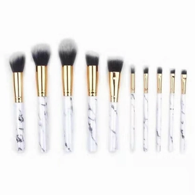 10 Pcs Soft Set Of Makeup Brushes Kits for Highlighter Eye Cosmetic Powder Foundation Eyebrows Eye Shadow