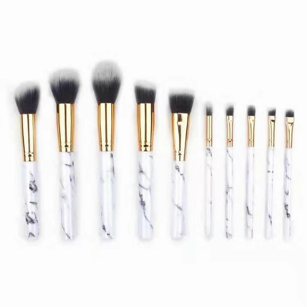 10 Pcs Soft Set Of Makeup Brushes Kits for Highlighter Eye Cosmetic Powder Foundation Eyebrows Eye Shadow