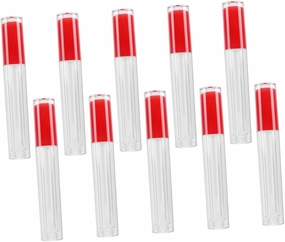10pcs Empty Tube of Lip Gloss Clear Lip Gloss Lipgloss Lip Balm Containers Lip Plumper Gloss Clear Reusable Lip Gloss Lip Gloss Tube Small Lip Gloss Bottles Makeup Bottles Red