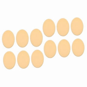 12 Pcs Puff Lip Gloss Make up Sponges Mini Foundation Puff Highlighter Make up Flat Face Paint Sponge Petal Decorating Pore Vacuum Care Yellow Hydrophilic Polyurethane
