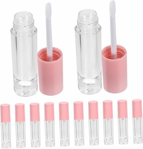12Pcs Transparent Lip Gloss Bottles Portable Lipstick Containers for Travel Durable Tubes for DIY Lip Color Safe and Stylish Makeup Storage for Women