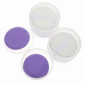 15sets Hydrophilic Makeup Sponges for Wet Dry Use Comfortable Blending Applicators Cosmetic Accessories for Women Sponges Storage Cases