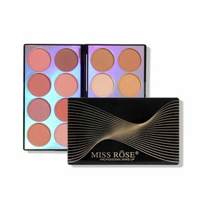 16 Colors Contour Palette Makeup with Blush for Cheeks, Highlighter Makeup and Rare Beauty Blush, Professional Quality for Flawless Face Contouring and Enhancing Skin's Natural Glow