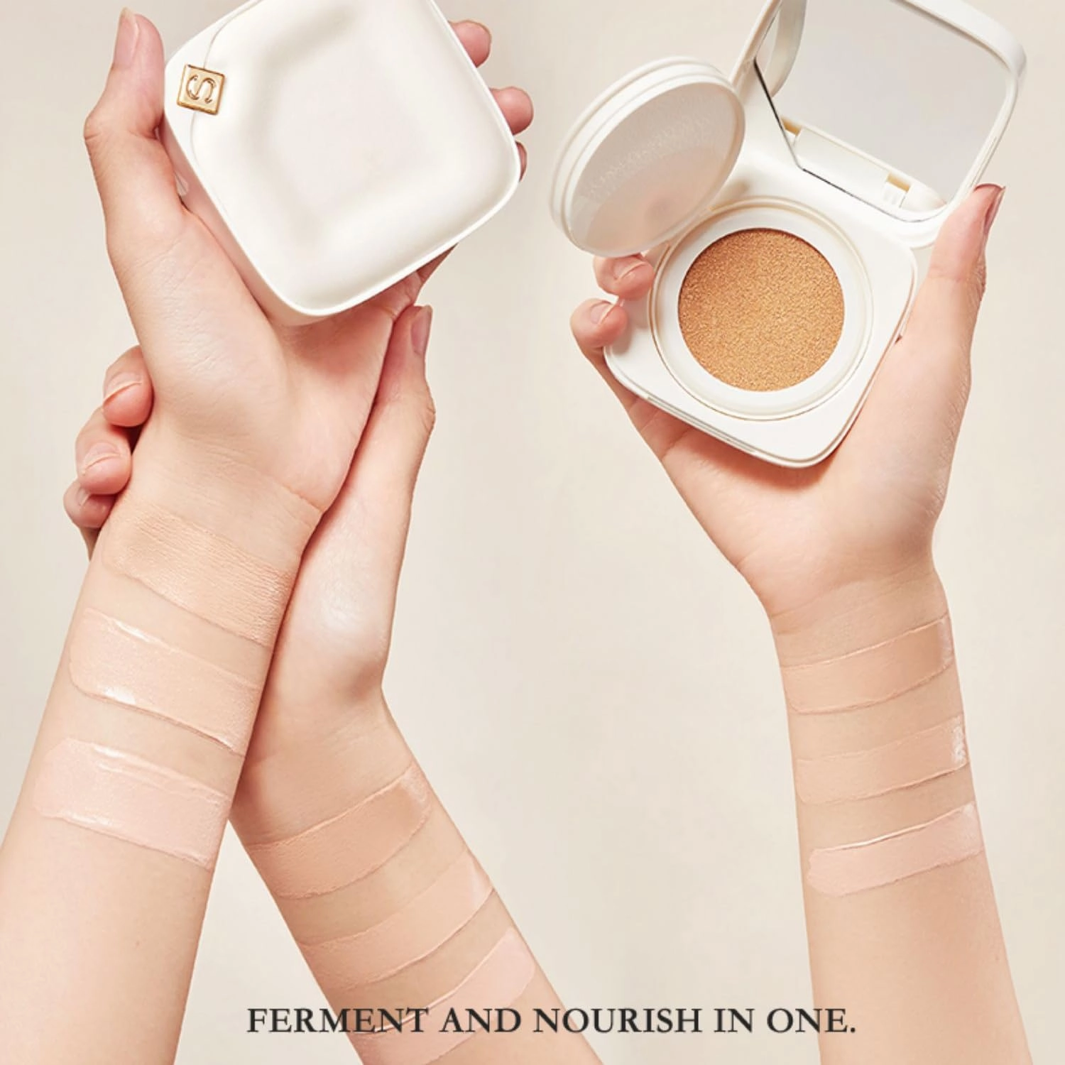 1 PC SOCORSKIN Cloud Cushion Foundation Cream, Nourishing Air Cushion BB Foundation Cream, Moisturizing Long Lasting Air Cushion Foundation Cream (Oily Skin Y01, With Refill)