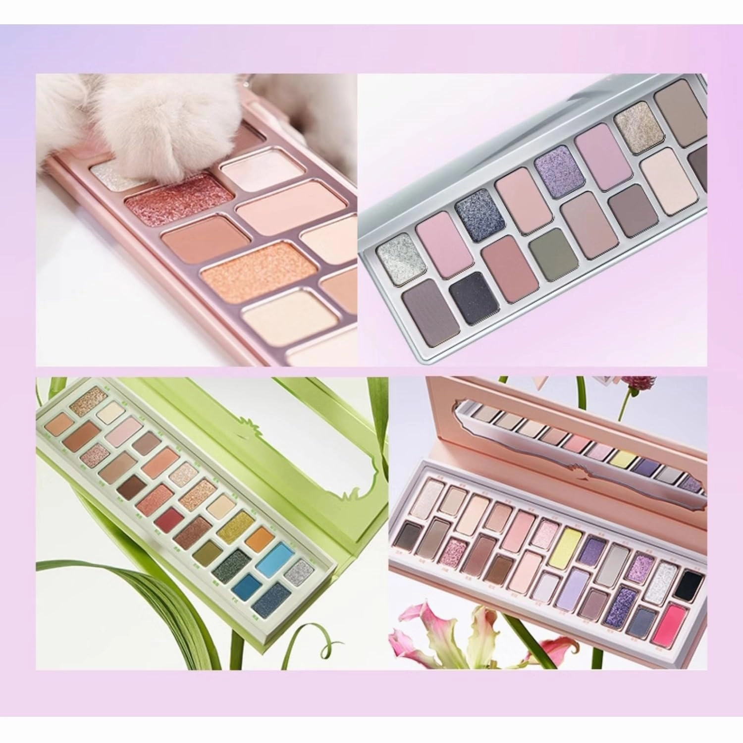1PC Qianyan 16/24 Colors Eyeshadow Palette, QianYan Eyeshadow Multichrome Shimmer Matte Facial Highlighter Eyeshadow Palette (TouXin, 16 Colors)