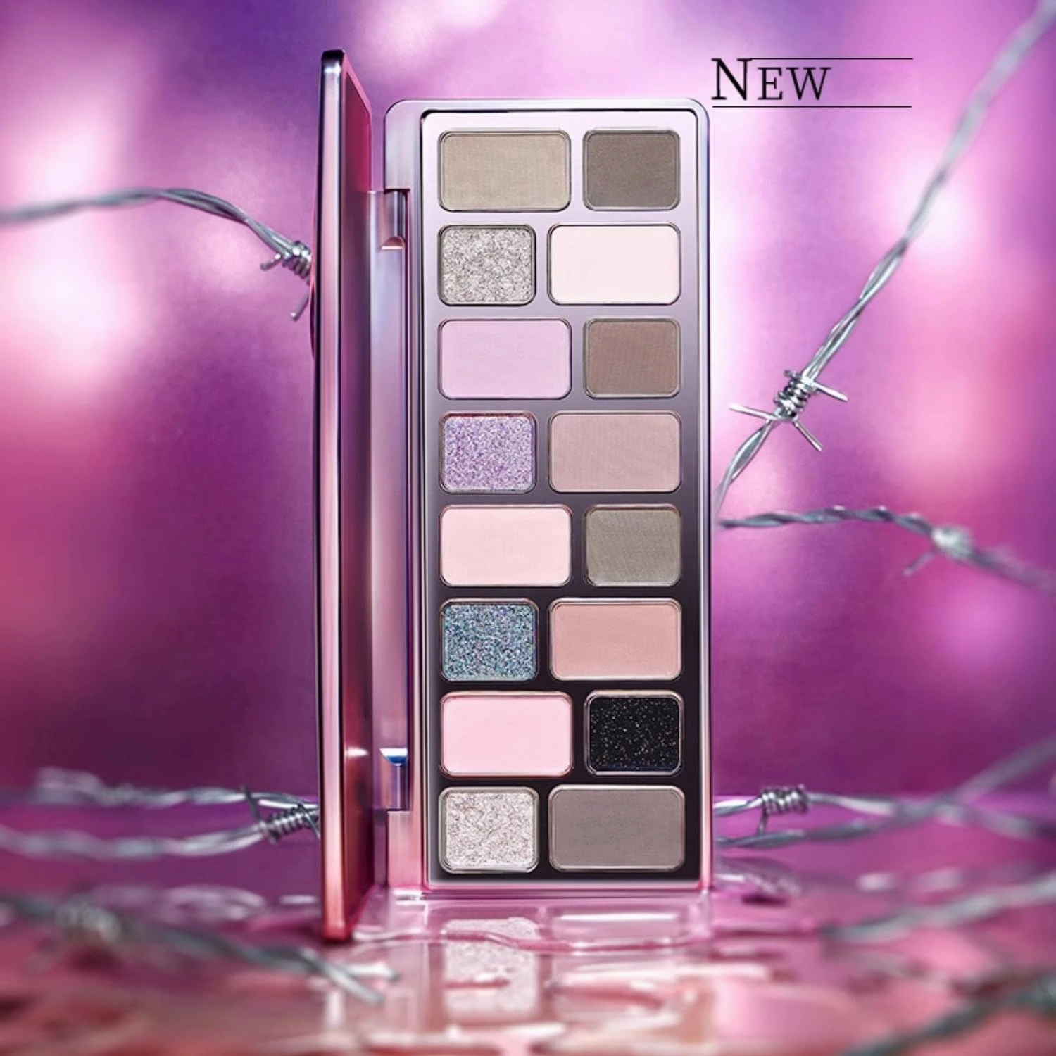 1PC Qianyan 16/24 Colors Eyeshadow Palette, QianYan Eyeshadow Multichrome Shimmer Matte Facial Highlighter Eyeshadow Palette (TouXin, 16 Colors)