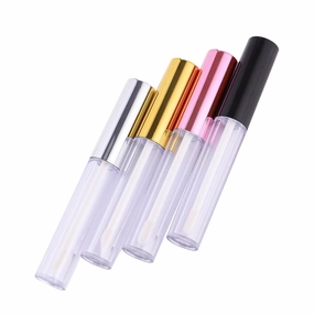 20pcs Lip Gloss Tubes Metallic Cap Empty Cosmetic Containers for Travel and Daily Use for Lip Oil and Liquid Lipstick Packing