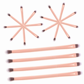 24pcs Dual-ended Eyeshadow Makeup Brush Versatile Cosmetics Applicators for Effortless Eye Makeup Comfortable Grip Design for Travel and Everyday Use