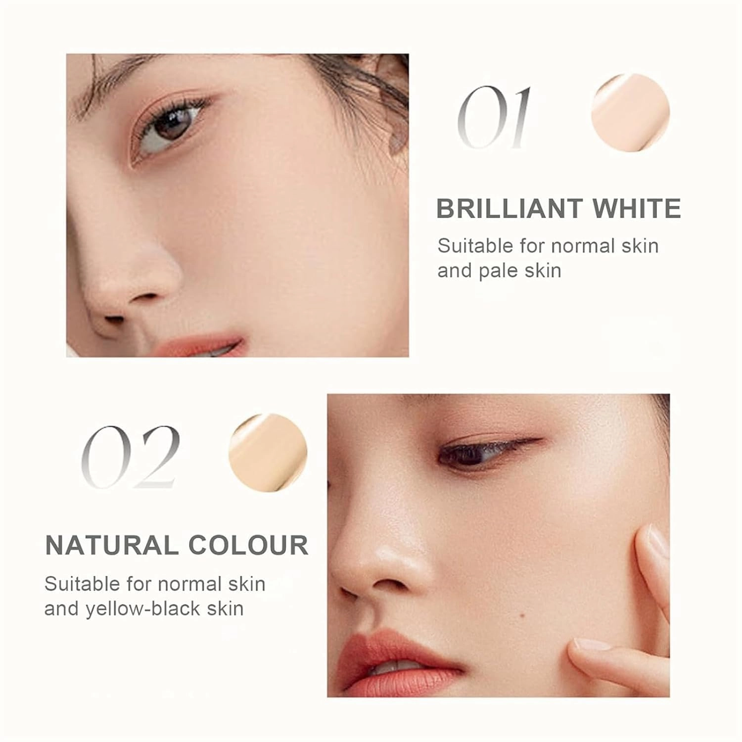 2 in 1- Luxury Anti-Wrinkle Foundation Stick, Korean Foundation Stick with Brush, Korea Flawless Eraser Foundation Stick, Korean Foundation Stick, Foundation Stick Korean(02,2)