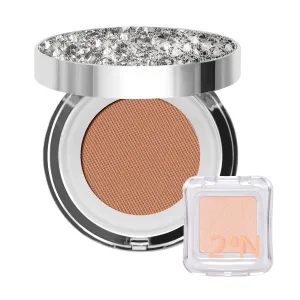 2aN Gleaming Tension Cushion Foundation Pact (#29 Caramel Beige)   Pure Glash Highlighter (OR01 Peach Beam) Peachy Glow Makeup Set