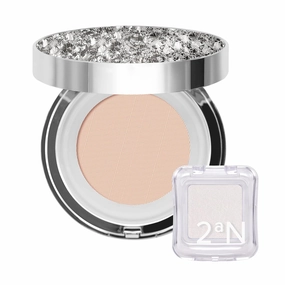 2aN Gleaming Tension Cushion Foundation Pact (#21 Light Beige)   Pure Glash Highlighter (#WH01 Frosty) Glow Set