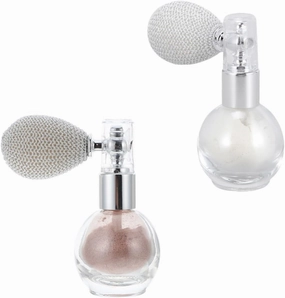 2sets Body Highlighter Glitter Spray for Hair Face Makeup Powder Spray Tool Highlight Powder Bottle 2pcs*2