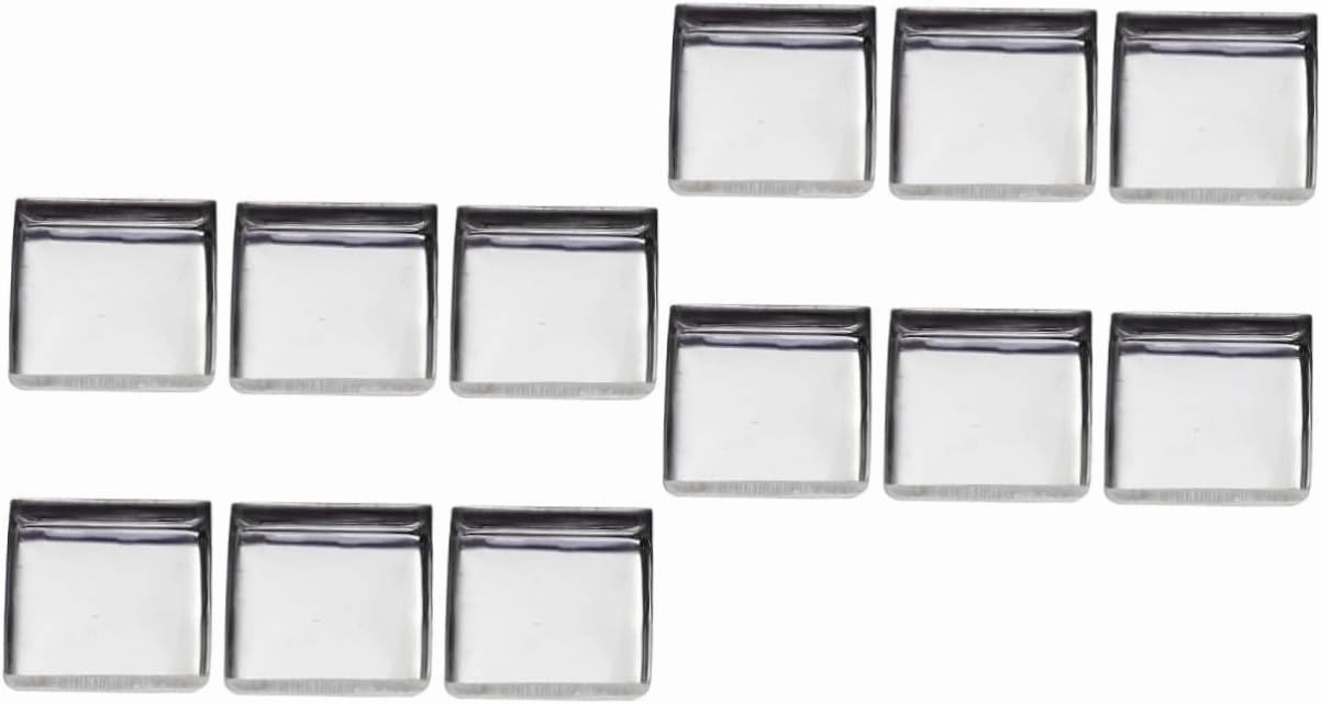 2sets Metal Eyeshadow Pans Empty 10 Pans Set Small Powder Container for Diy Makeup Highlighter Palette 60pcs*2