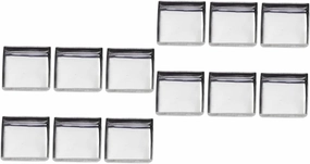 2sets Metal Eyeshadow Pans Empty 10 Pans Set Small Powder Container for Diy Makeup Highlighter Palette 60pcs*2