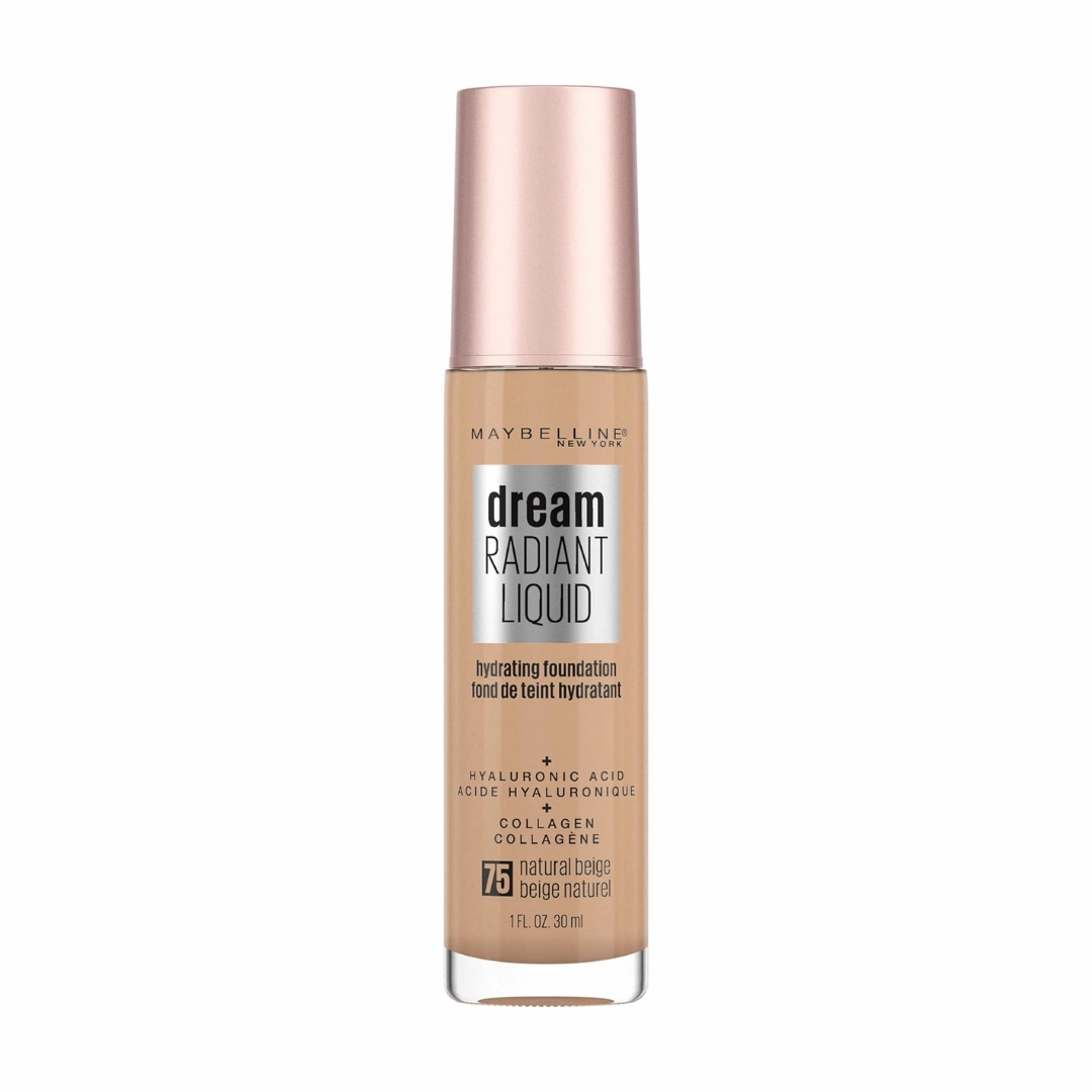 2x Maybelline Dream Radiant Liquid Foundation 30ml 75 Natural Beige