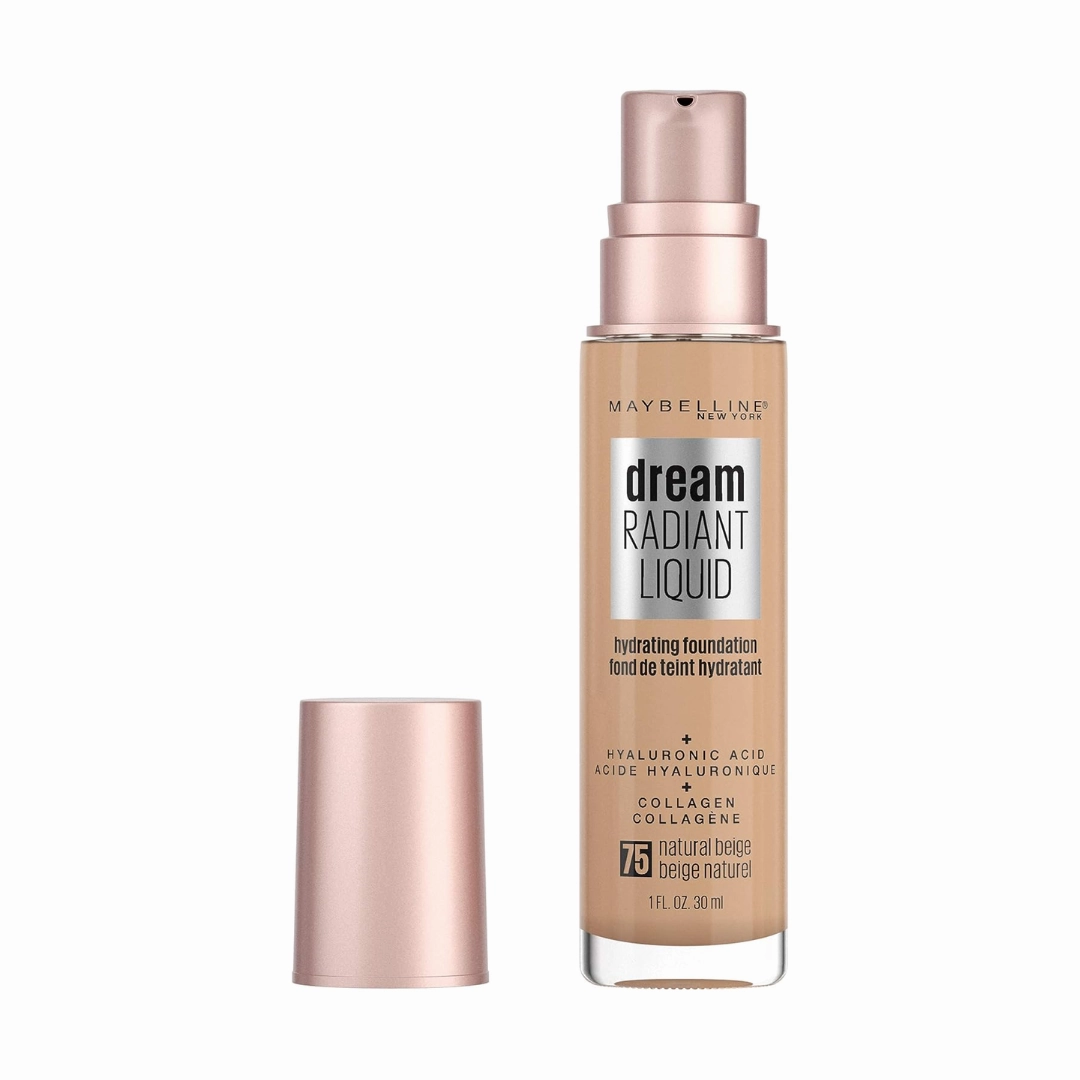 2x Maybelline Dream Radiant Liquid Foundation 30ml 75 Natural Beige