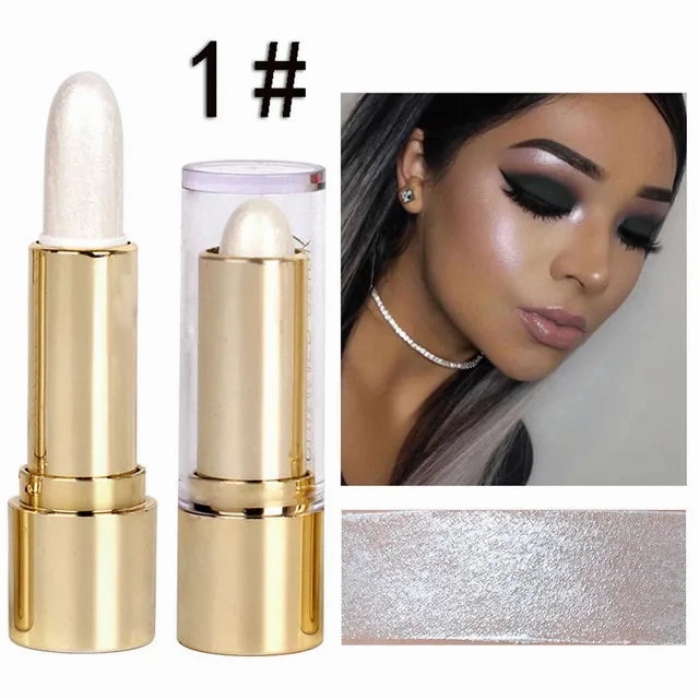 3 Colors 3D Face Brighten Highlighter Bar Cosmetic Face Contour Bronzer Shimmer