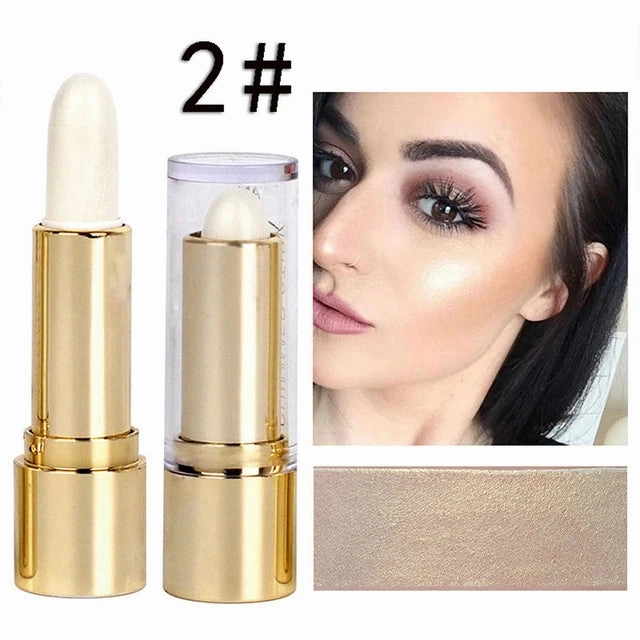 3 Colors 3D Face Brighten Highlighter Bar Cosmetic Face Contour Bronzer Shimmer