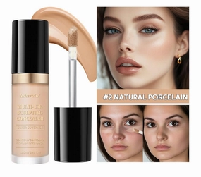 3D Sculpting Concealer - Full Coverage, Multi-Use Corrector & Foundation Hybrid (2# NATURAL PORCELAIN)