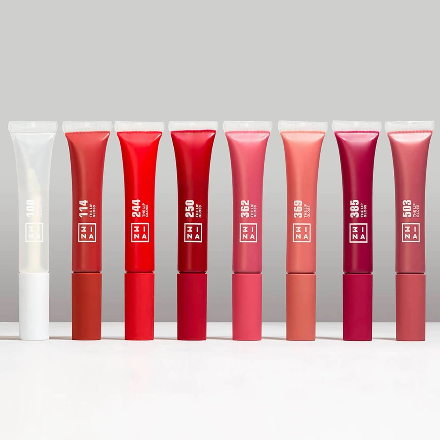 3INA MAKEUP - Vegan - Cruelty Free - The Lip Gloss 369 - Brown Pink Lip Gloss - Mirror-effect - Glossy Look - Creamy Texture - Highly Pigmented - Lip Gloss with wand
