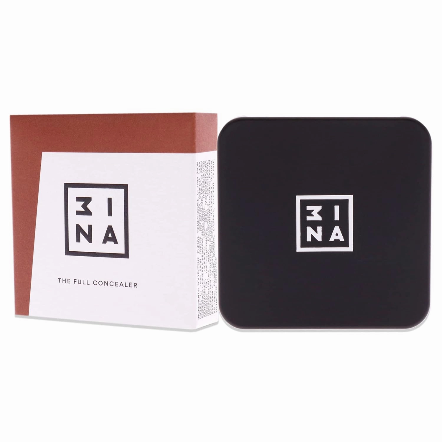 3INA The Full Concealer 307 - Chocolate, Skin Foundation Concealer, 0.09 oz