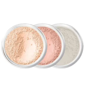 3pc FULL SIZE KIT (PINK BISQUE) Mineral Makeup Foundation Set Sheer Powder Bare Face Matte Cover
