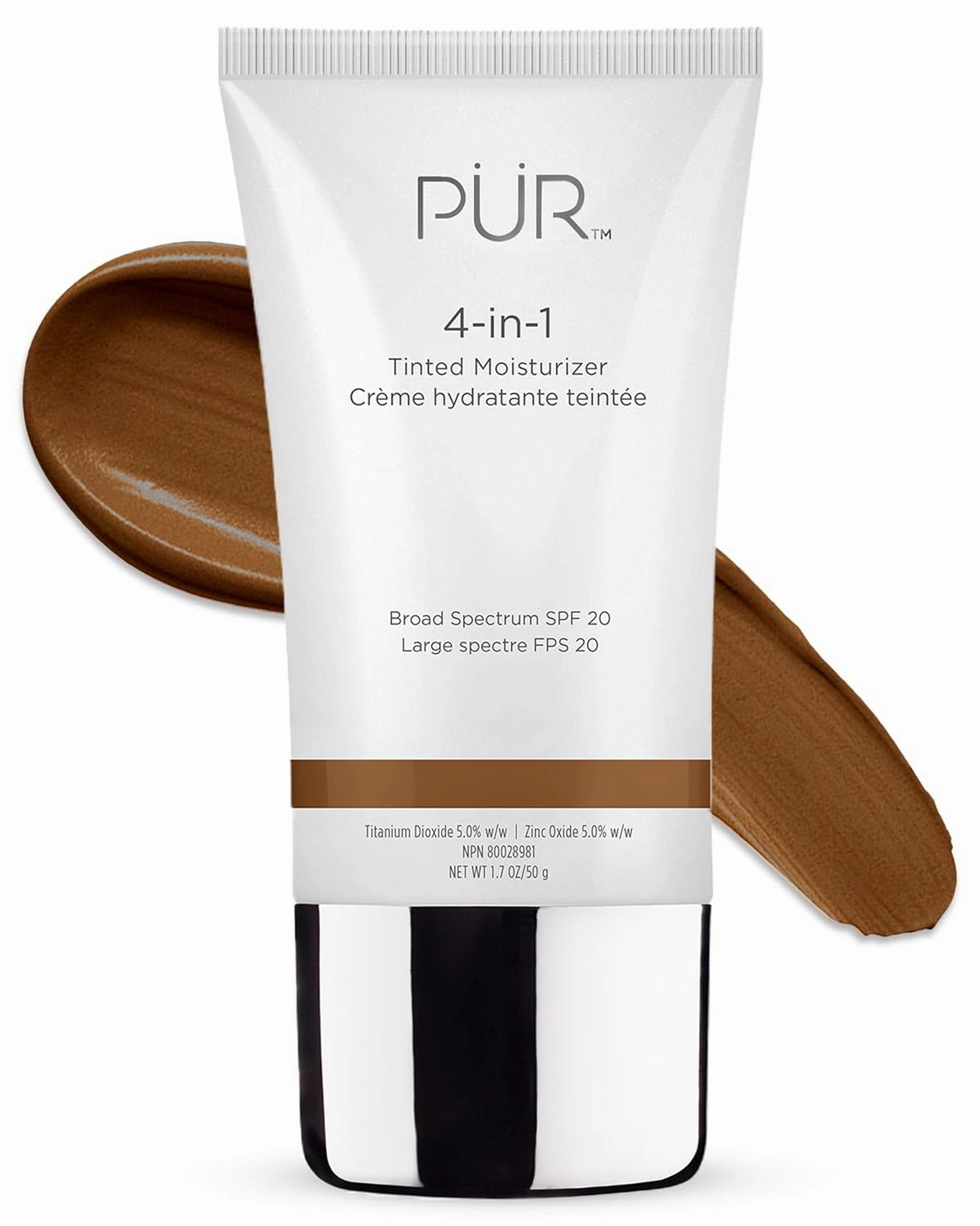 4-in-1 Tinted Moisturizer With SPF 20 - Hydrating Face Moisturizer, Primer, & Foundation With Shea Butter, Aloe Vera & Vitamin B3 - Vegan Friendly - Free of Paraben, Gluten & BPA