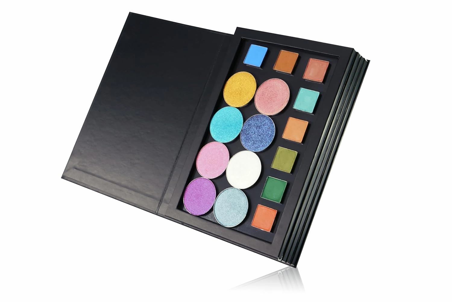 4-Layer Book Shaped Magnetic Eyeshadow Palette Empty Makeup Storage Box For Eyeshadow Lipstick Blush Powder extra large big space