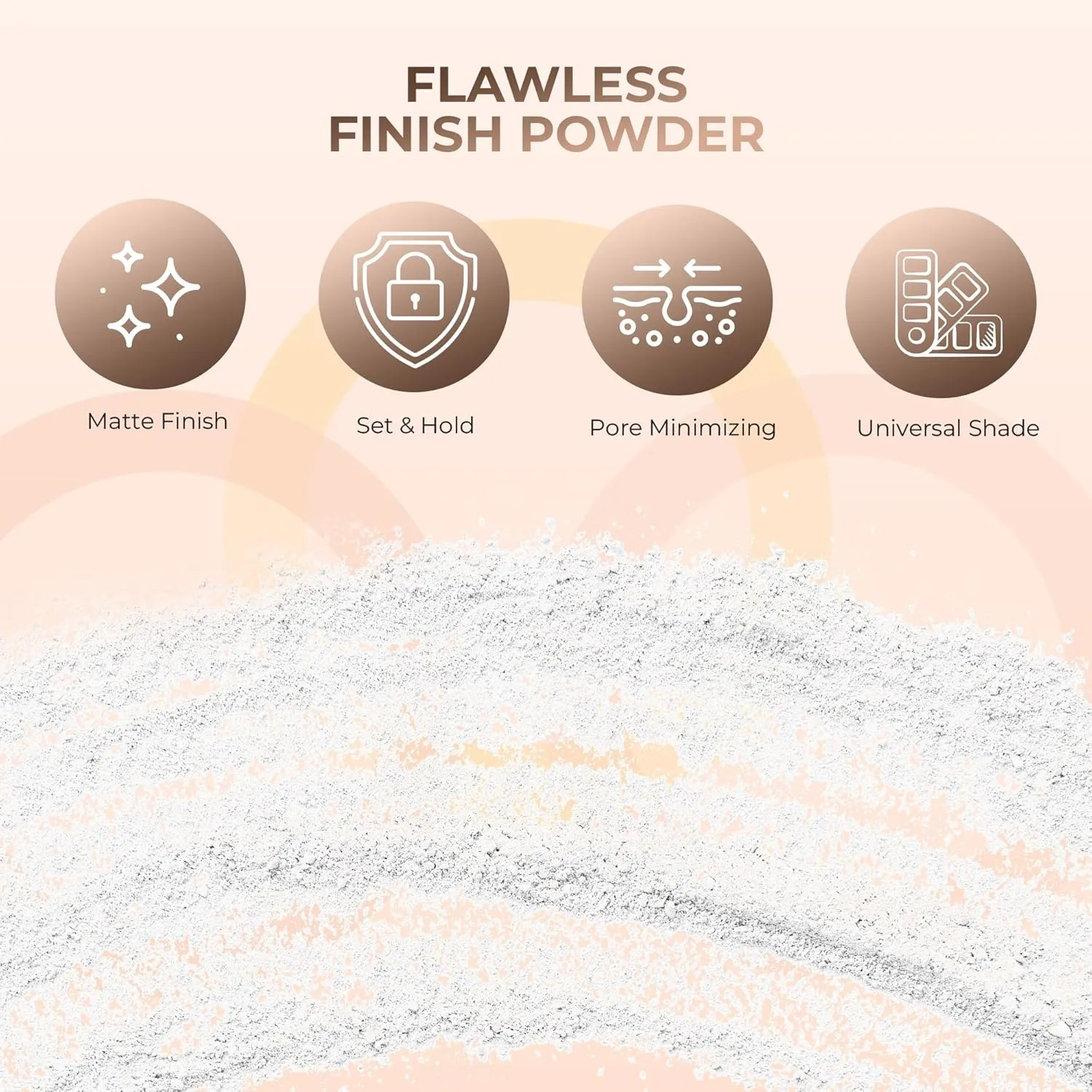 4pc Full Size Kit (Fair 2) Mineral Makeup Matte Translucent Loose Foundation   Kabuki Brush   Concealer   Finishing Setting Powder   Bare Face Full Coverage SPF 30 All Skin Types Waterproof