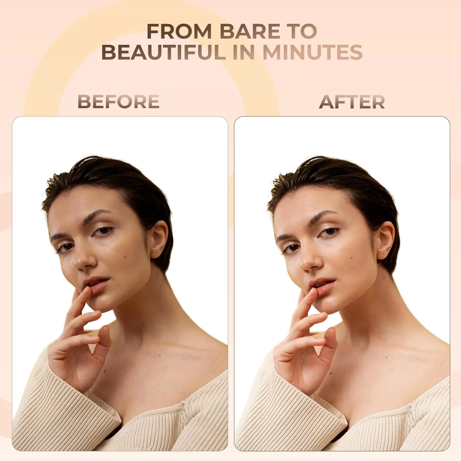 4pc Full Size Kit (Fair 2) Mineral Makeup Matte Translucent Loose Foundation   Kabuki Brush   Concealer   Finishing Setting Powder   Bare Face Full Coverage SPF 30 All Skin Types Waterproof