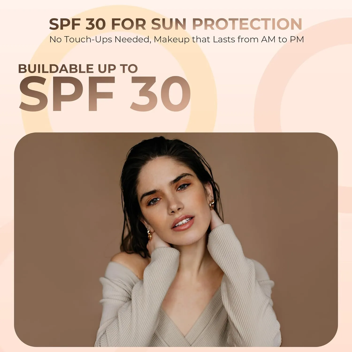 4pc Full Size Kit (Fair 2) Mineral Makeup Matte Translucent Loose Foundation   Kabuki Brush   Concealer   Finishing Setting Powder   Bare Face Full Coverage SPF 30 All Skin Types Waterproof
