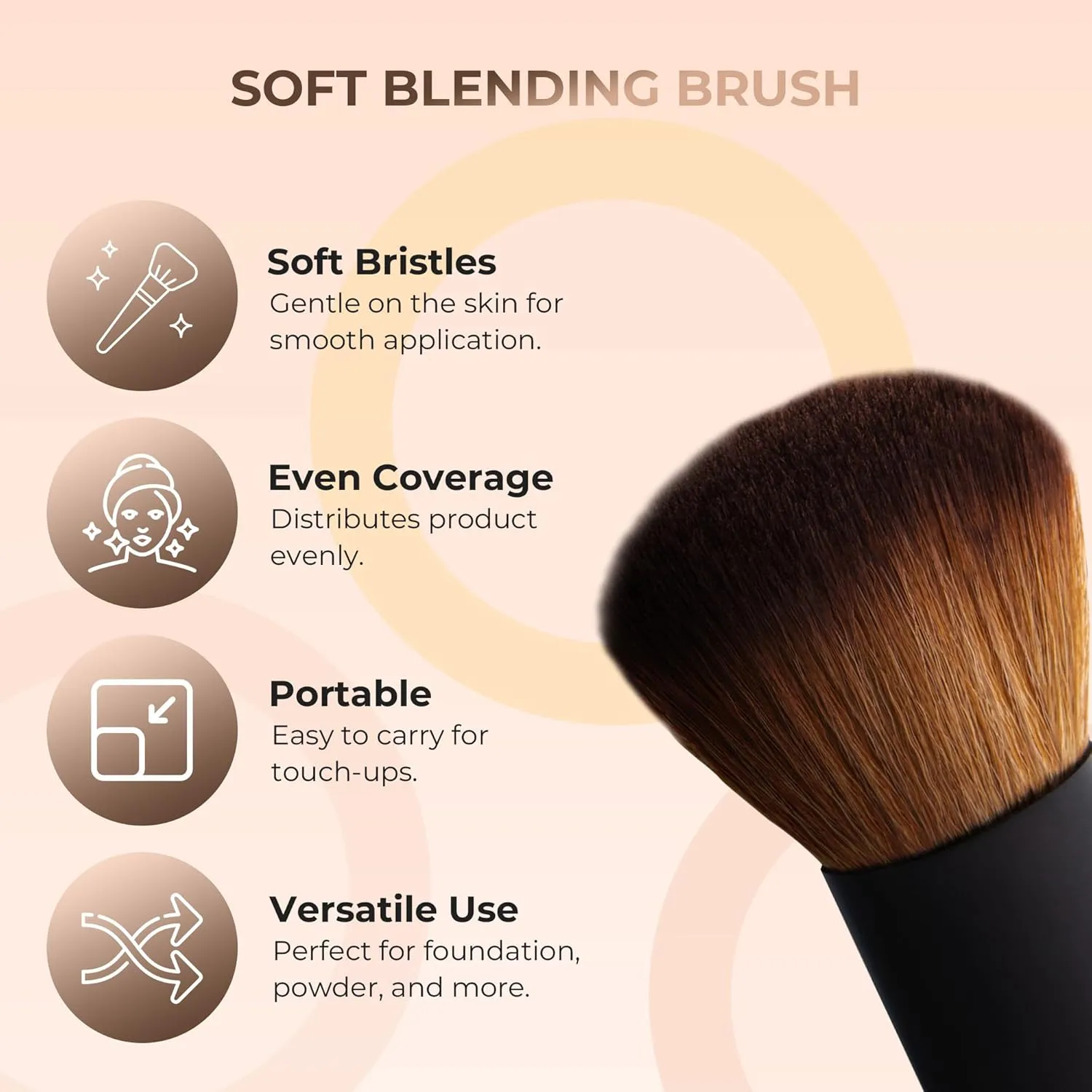 4pc Full Size Kit (Fair 2) Mineral Makeup Matte Translucent Loose Foundation   Kabuki Brush   Concealer   Finishing Setting Powder   Bare Face Full Coverage SPF 30 All Skin Types Waterproof