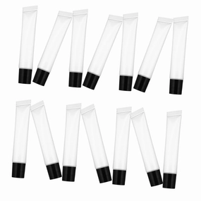 50pcs Clear Lip Gloss Squeeze Tubes Reusable Plastic Containers for Lightweight and Sealed Design for Storing Lip Gloss Lotions and More