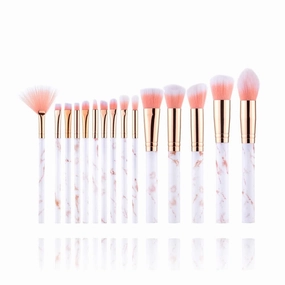5/7/15/20 Pieces Of Makeup Brush Tool Set Makeup Powder Eye Shadow Foundation Blush Mixed Beauty Makeup Brush (Color : Pink 15pcs)