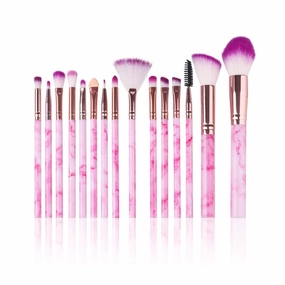 5/7/15/20 Pieces Of Makeup Brush Tool Set Makeup Powder Eye Shadow Foundation Blush Mixed Beauty Makeup Brush (Color : Rose 15pcs)