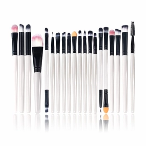 5/7/15/20 Pieces Of Makeup Brush Tool Set Makeup Powder Eye Shadow Foundation Blush Mixed Beauty Makeup Brush (Color : White 20pcs)