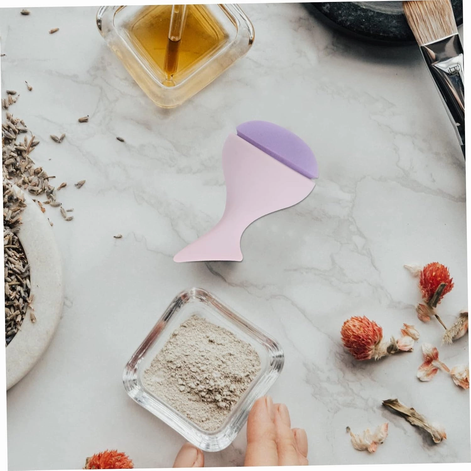 5sets Comfortable Makeup Tools Mermaid Design Beauty Sponges Dry Wet Powder for Face 2pcs*5