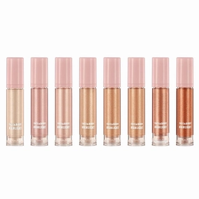 8 Color Liquid Highlighter Makeup, Shimmer Cream Liquid Illuminator Contour for Face and Body, Smooth Glow Natural Looking Waterproof LiquidHighlight Brightening Make Up