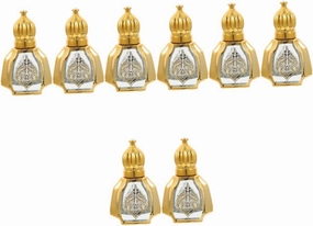 8 Pcs Essential Oil Roller Bottle Household Aroma Bottle Household Roller Bottles Clear Container Diamond Diffuser Bottle Travel Decor Clear Lipgloss Perfume Bottled Glass Cosmetic/1615