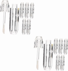 8 Pcs Lip Gloss for Refillable Lip Balm Tube Lip Gloss Empty Tube Lipgloss Tubes Travel Cosmetic Containers Lip Gloss Bottles Empty Lipstick Tubes Clear Plastic Filling Bracket