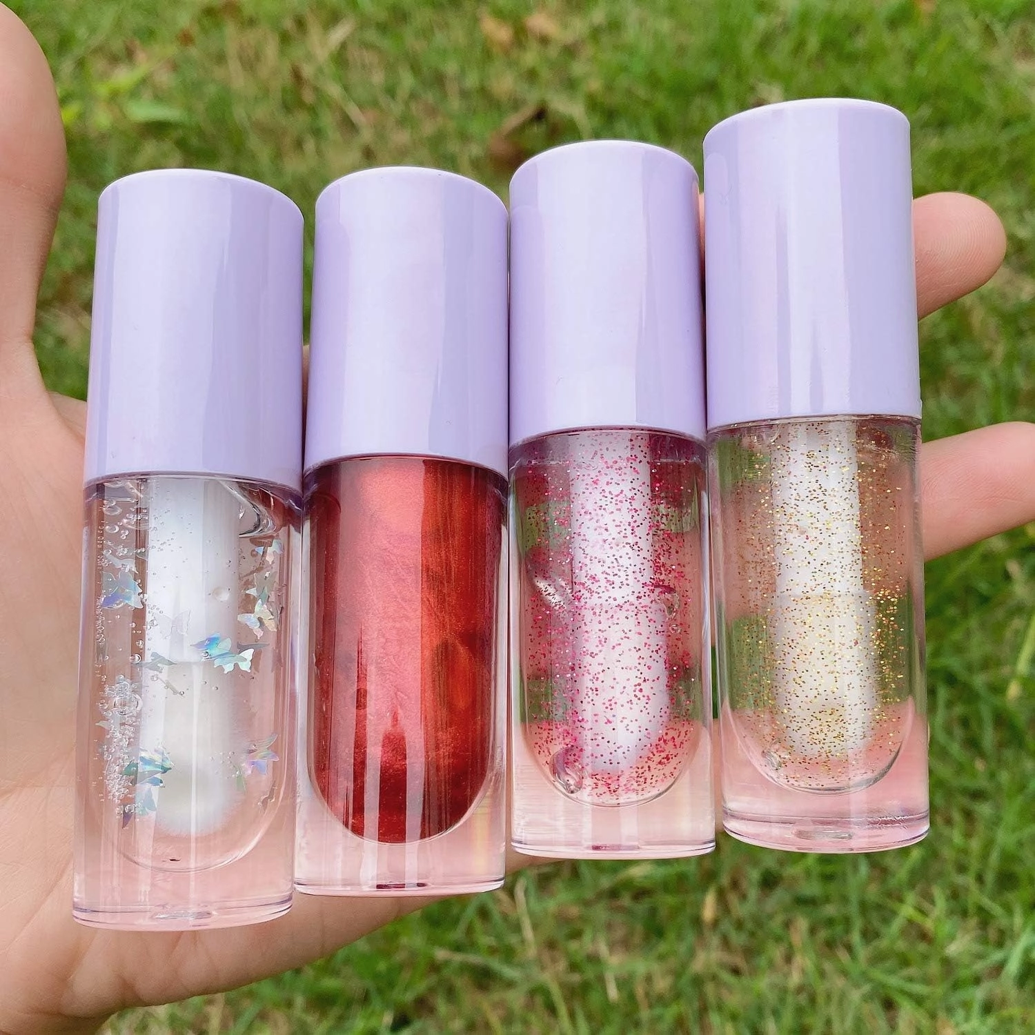 8 Pieces Lip Gloss Tubes with Wand Empty, 6.5ml Refillable Lip Gloss Bottles Mini Lip Balm Bottles Transparent Lip Gloss Containers with Rubber Stoppers for DIY Lipgloss