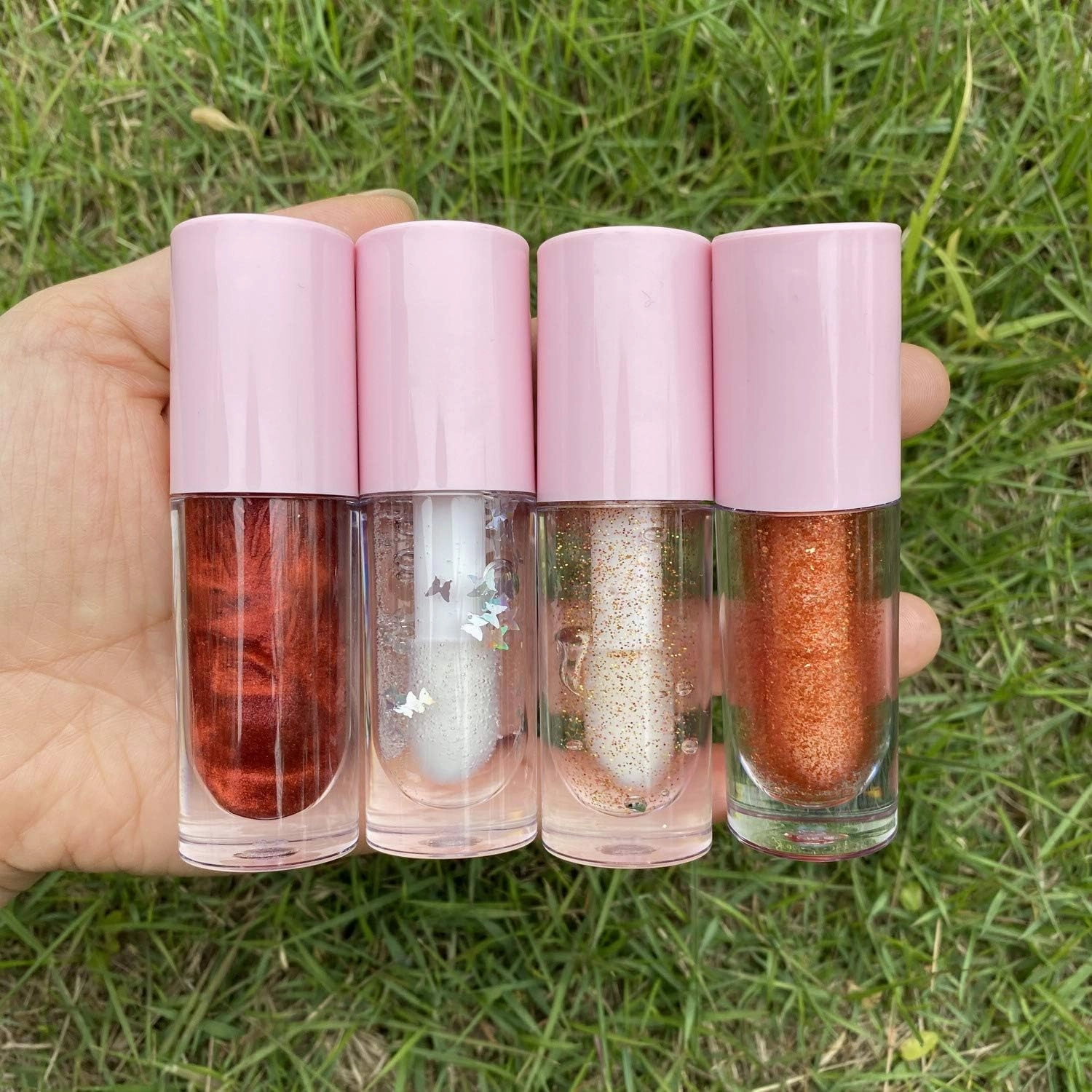 8 Pieces Lip Gloss Tubes with Wand Empty, 6.5ml Refillable Lip Gloss Bottles Mini Lip Balm Bottles Transparent Lip Gloss Containers with Rubber Stoppers for DIY Lipgloss