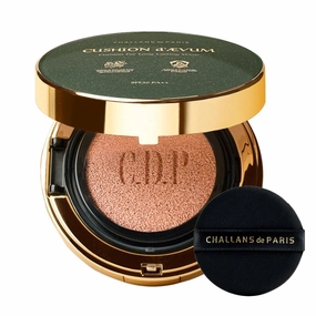 [CHALLANS de PARIS] Cushion de Ævum Cream Foundation – Full Coverage, Smooth and Calm Finish, Long-Lasting Wear, Matte, 21 Bright Ivory, 0.53 oz