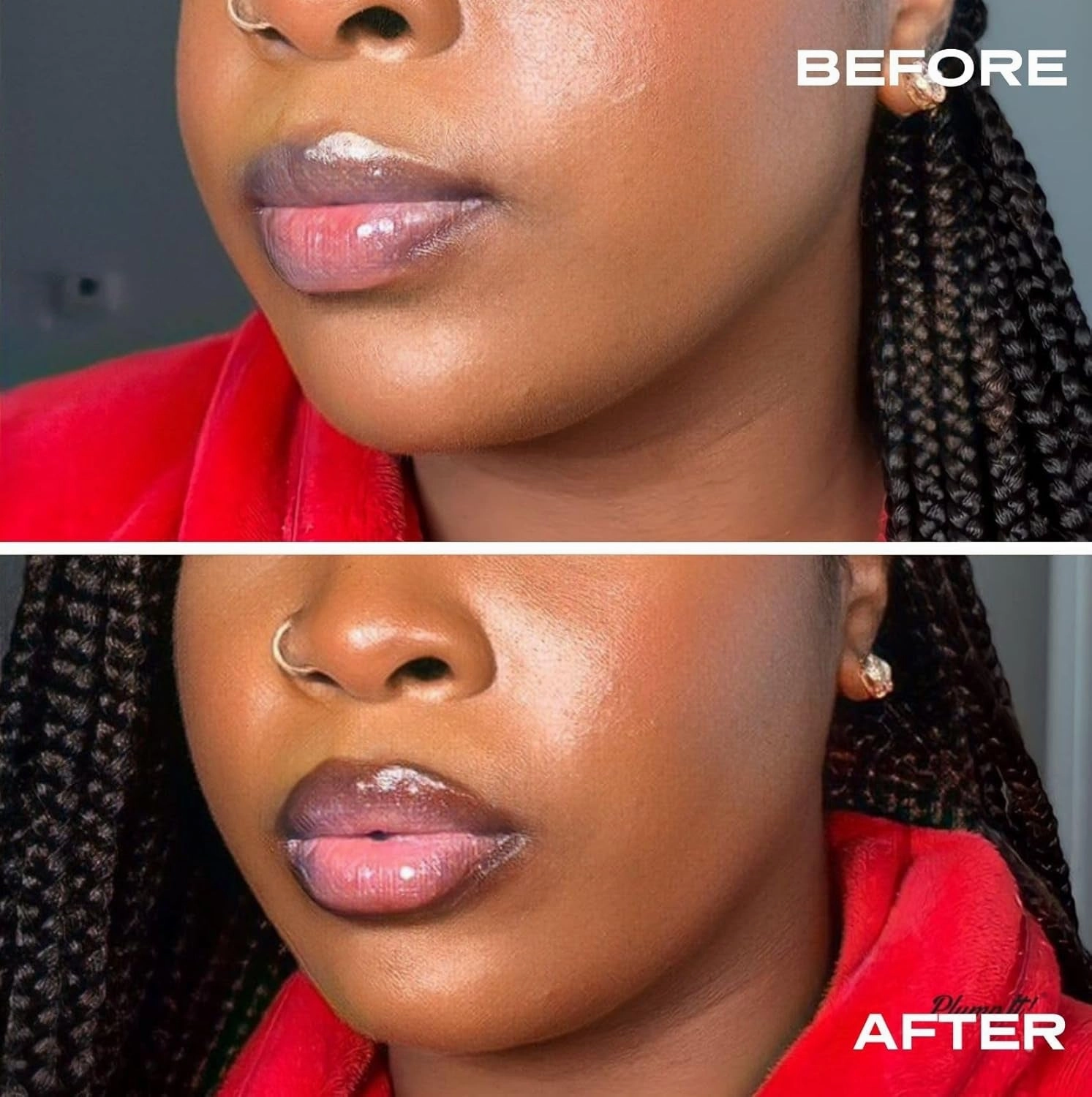 | Volumising Lip Plumper | Clear Lip Plump Serum | Instant Plump, Fuller and Softer Lips