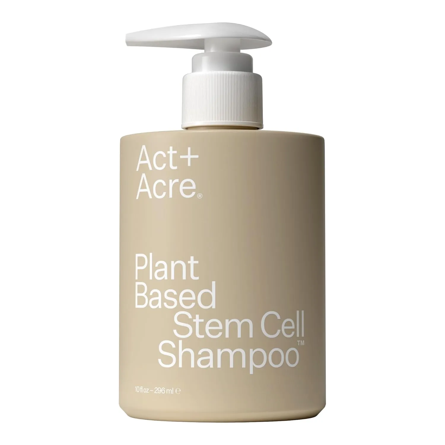 Act Acre Stem Cell Shampoo | Hyaluronic Acid & Caffeine for Hydrating, Strengthening | Supports Thicker, Fuller-Looking Hair, Follicle Health | Removes Scalp Build Up | Clarifying, SLS-Free | 10 Fl Oz