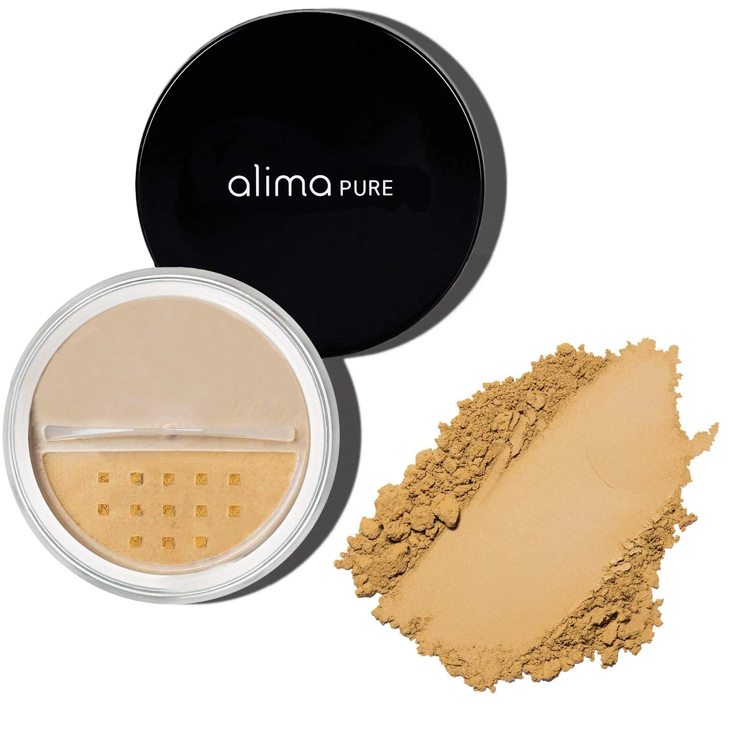 Alima Pure Matte Foundation Loose Mineral Powder Foundation Makeup, Loose Powder Makeup Oil Free Talc Free Powder, Natural Makeup Mineral Foundation Full Coverage Natural Foundation Powder .16 oz/4.5g