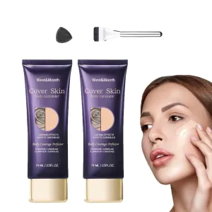 All Over Complexion Perfector, Body Coverage Perfector, Waterproof Long-Lasting Body Foundation Cream - Full Coverage Cover Up Makeup, Transfer-Resistant All Over Complexion Perfector (2pcs, 1)