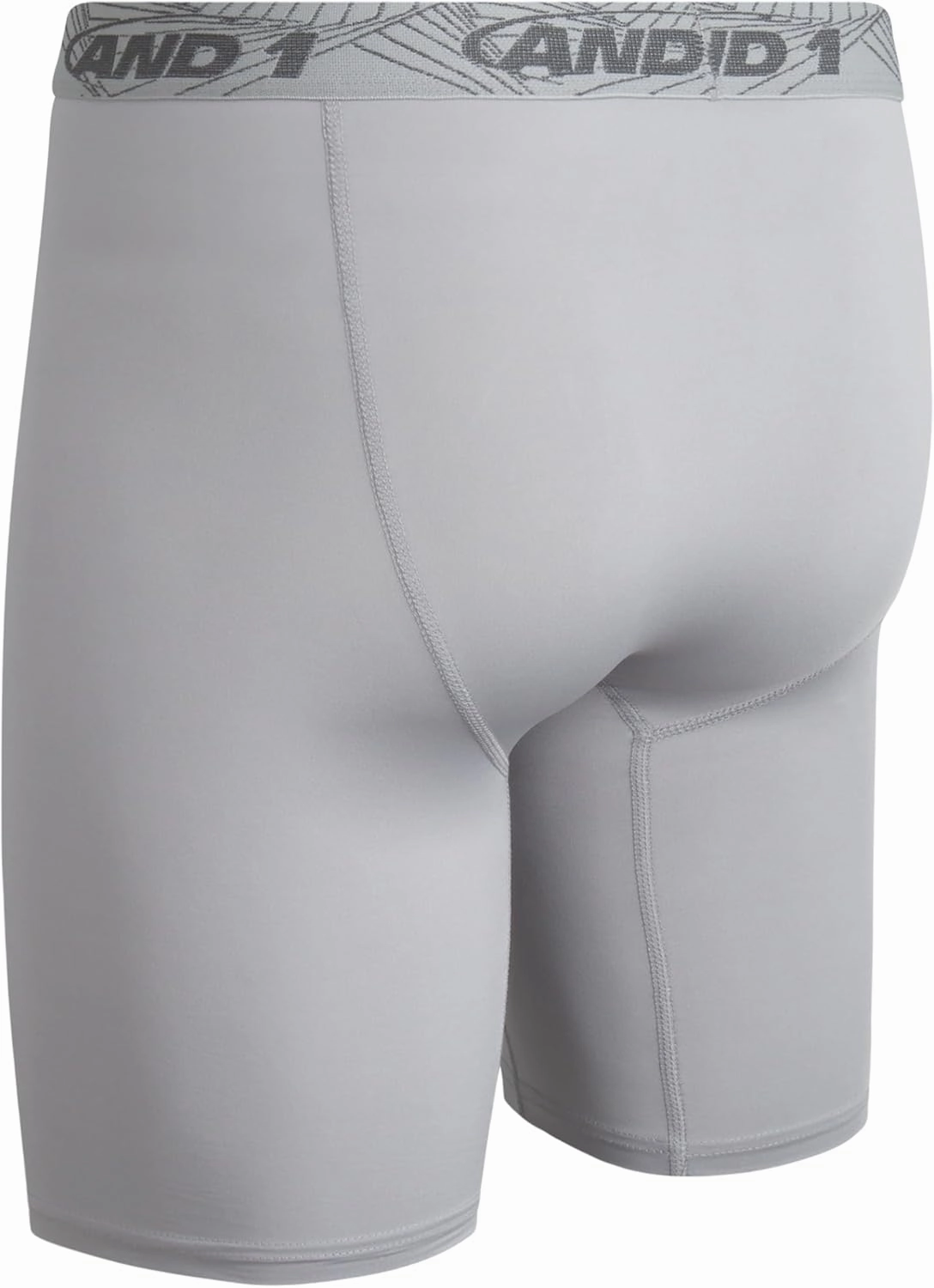 AND1 Mens Boxer Briefs - 5 Pack Performance Stretch Mens Underwear Long Leg Boxers for Men with Contour Pouch (Sizes: S-3XL)