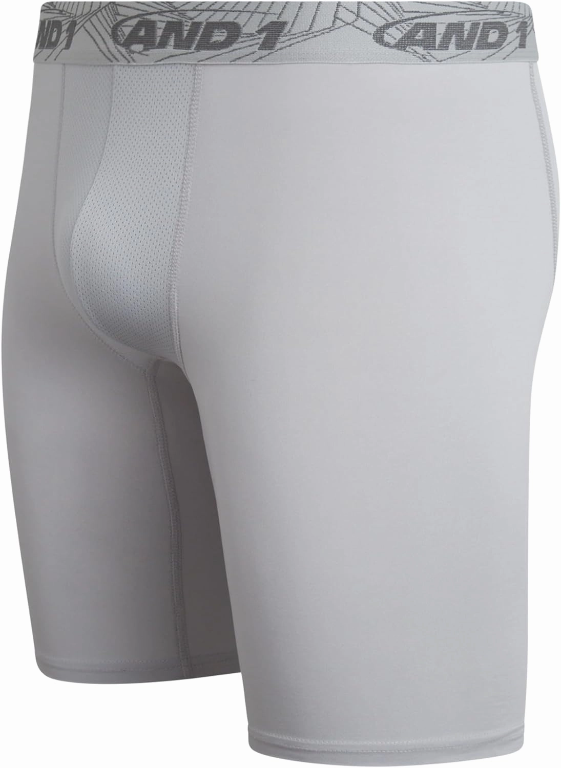 AND1 Mens Boxer Briefs - 5 Pack Performance Stretch Mens Underwear Long Leg Boxers for Men with Contour Pouch (Sizes: S-3XL)